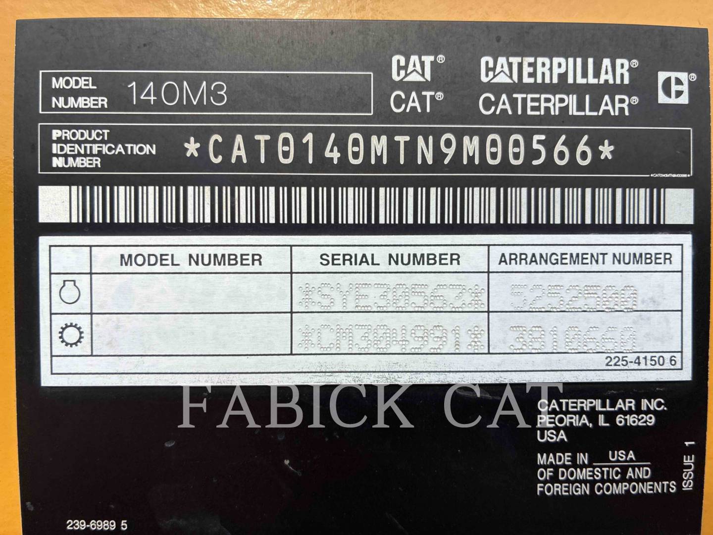 Caterpillar 140M3, Motor Grader, 5838 hours, S/N: N9M00566, 2019 - Image 6