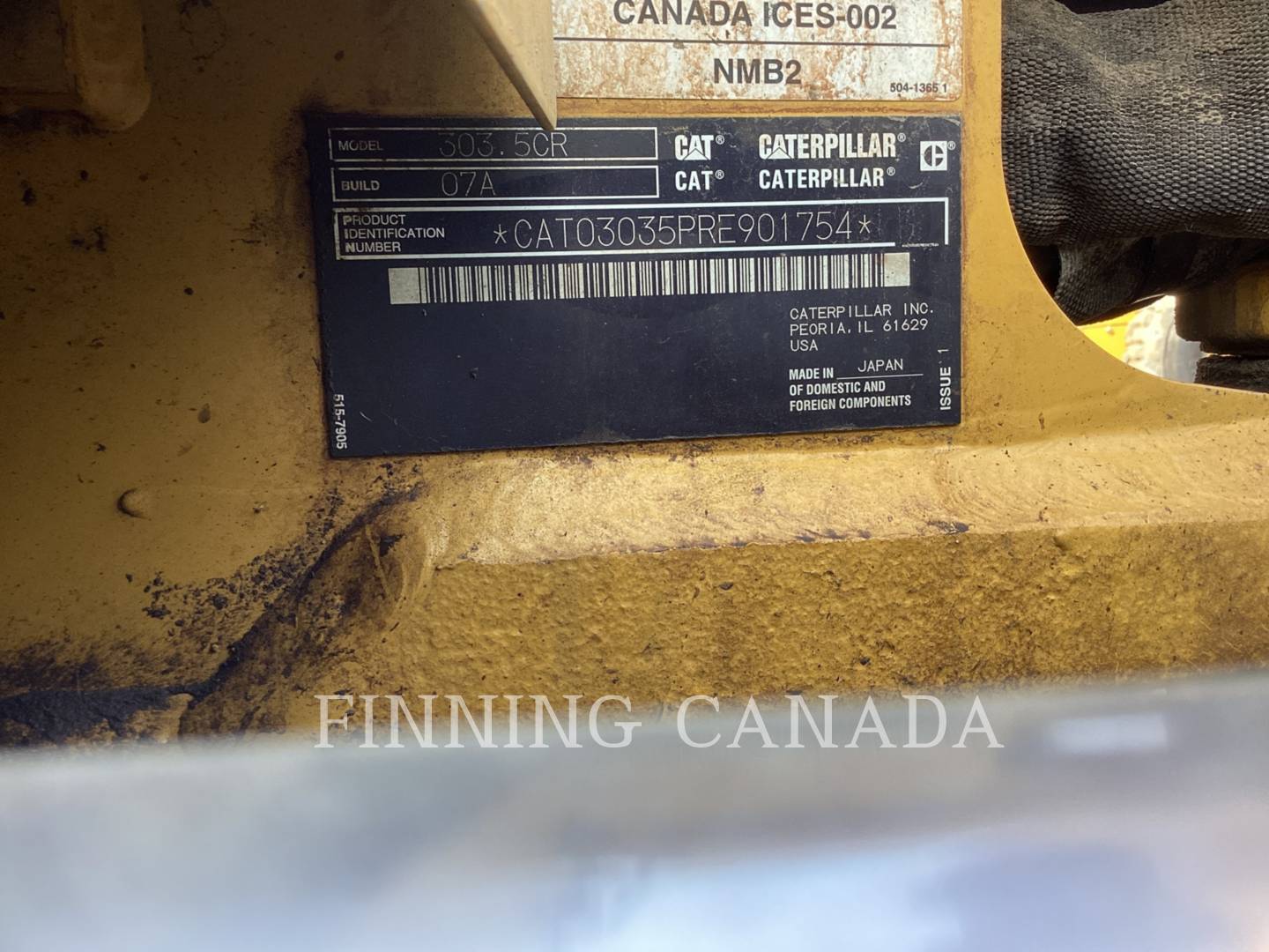 Caterpillar 303.5-07, 738 hours, S/N: RE901754, 2022 - Image 5
