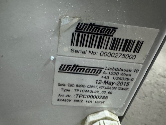 10 KW Wittmann Tempro #Basic-C-200, temperature controller, 34°F to 200°F, 480 V., 14 FLA, 2015 - Image 5
