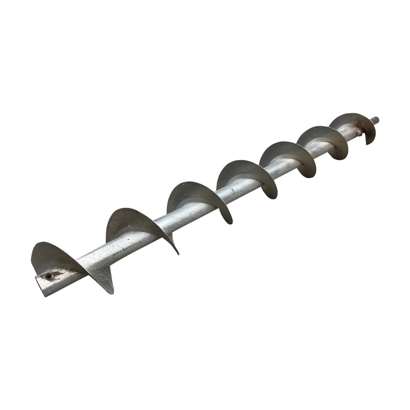 8" diameter x 5.7' long, Stainless Steel screw auger, 8" pitch - Image 1