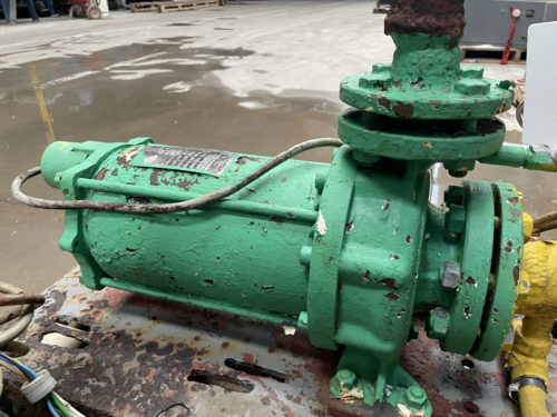 75 GPM, Lederle Hermetic #CNF40-160, canned refrigeration pump, 7 HP, 3400 RPM, 460 V., 3 Ph., 6" diameter - Image 6