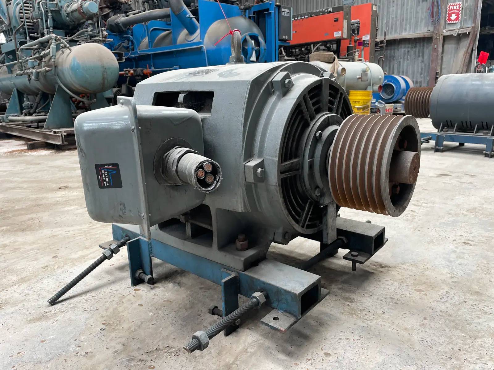 125 HP 1775 RPM General Electric #5KE405AC208, electric motor, Frame 405T, 460 Volts, 145 amps, 60 Hz., 3 - Image 9