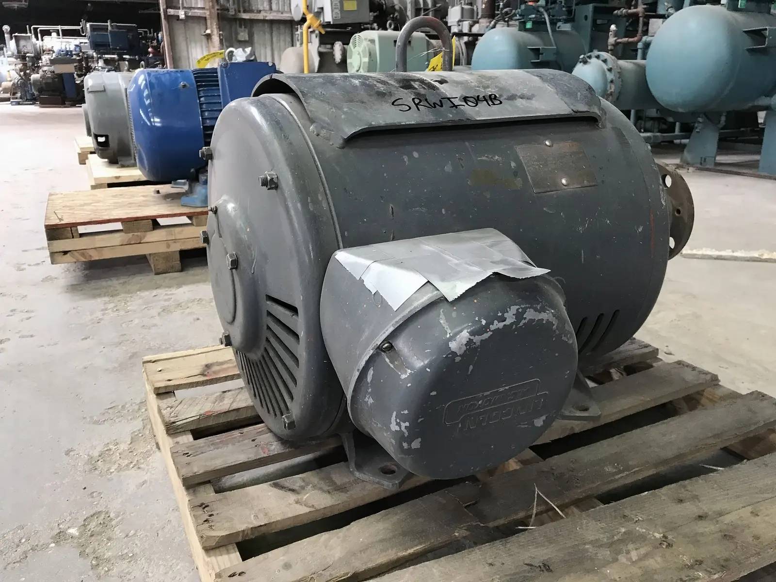 75 HP 1175 RPM Lincoln, A/C electric motor, Frame 405T, 230/460 Volts, 184/92 amps, 60 Hz., 3 phase - Image 3