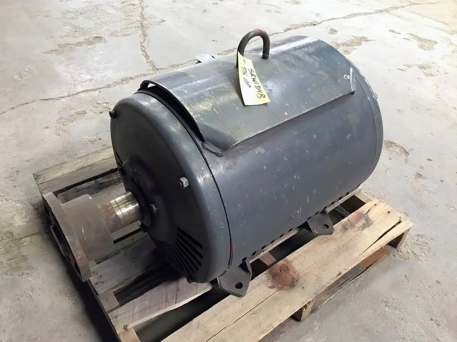 75 HP 1175 RPM Lincoln, A/C electric motor, Frame 405T, 230/460 Volts, 184/92 amps, 60 Hz., 3 phase - Image 5