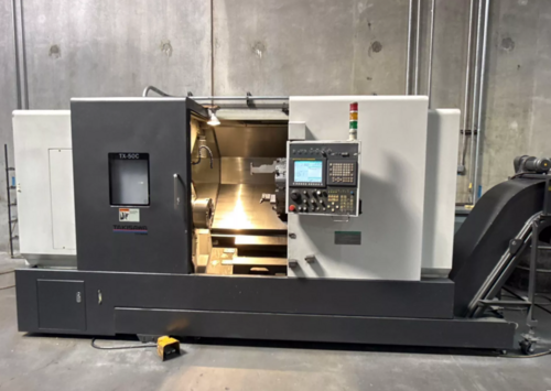 Takisawa #TX-50C, Multi-Axis CNC Lathe, 21.7" max. turning diameter, 27.6" max. turning length, 12" chuck, 5" - Image 2