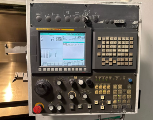 Takisawa #TX-50C, Multi-Axis CNC Lathe, 21.7" max. turning diameter, 27.6" max. turning length, 12" chuck, 5" - Image 3