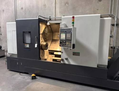Takisawa #TX-50C, Multi-Axis CNC Lathe, 21.7" max. turning diameter, 27.6" max. turning length, 12" chuck, 5" - Image 8
