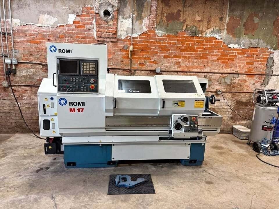 Bridgeport Romi #M17, Multi-Axis CNC Lathe, 17" swing, 16" turning diameter, 40" machining length, 10" chuck - Image 1