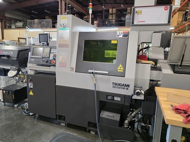 Tsugami #B0325B-II, Swiss Type Automatic Screw Machine, 1.25" max. machining diameter, 12.59" machining - Image 4