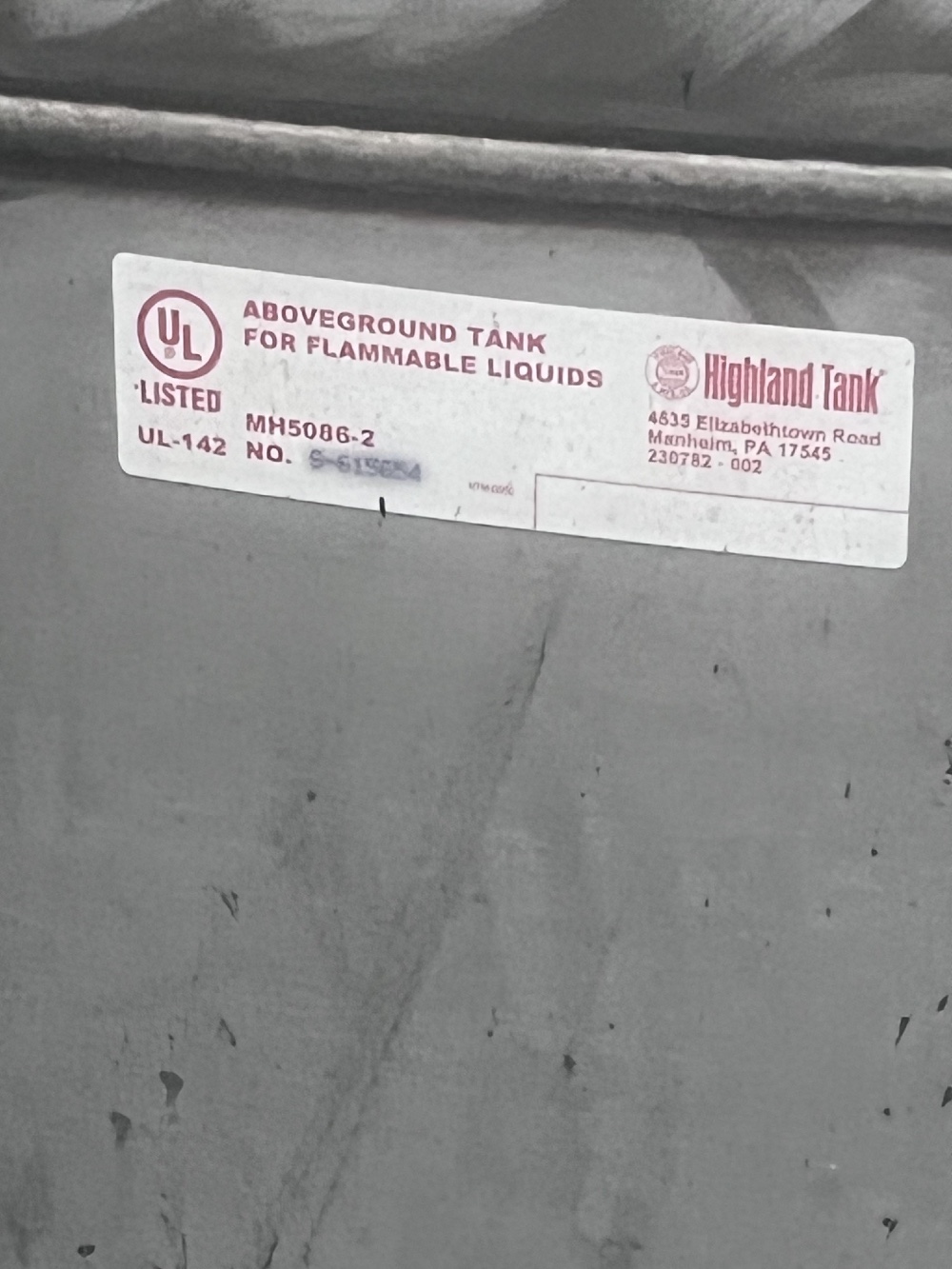 8000 gallon Highland Tank, 304 Stainless Steel Storage Tank - Image 4