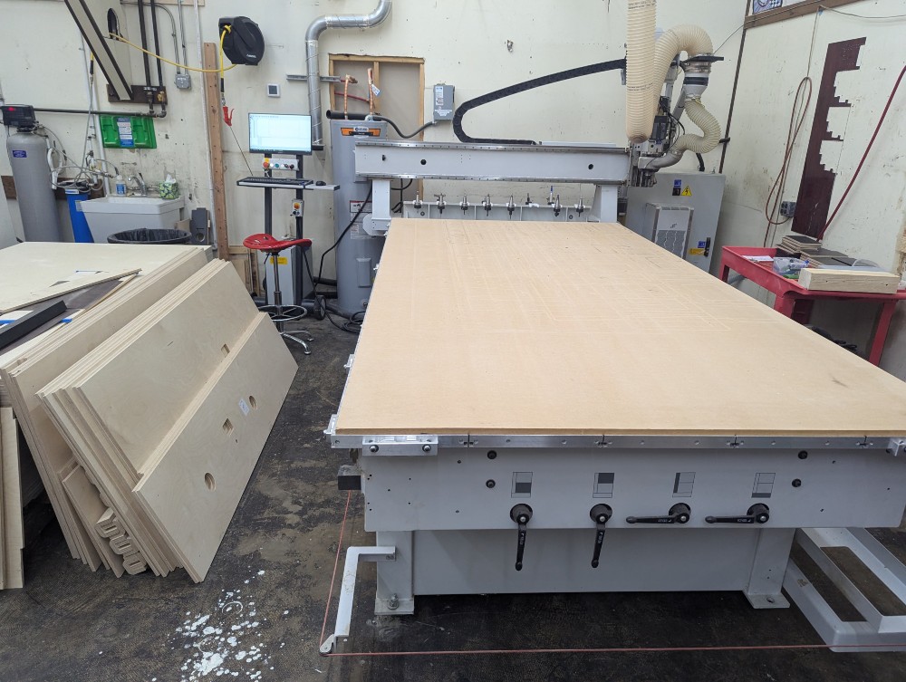 Biesse #Rover-J-1530, Plast Flat Table CNC Router, 5' x 10' table, 8 ATC - Image 1