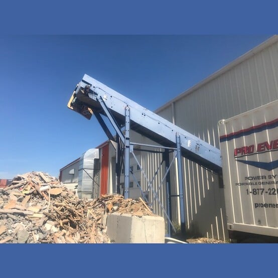construction & demolition materials recycling proc, 20 metric TPH, destoner, optical head, (5) slider bed - Image 1