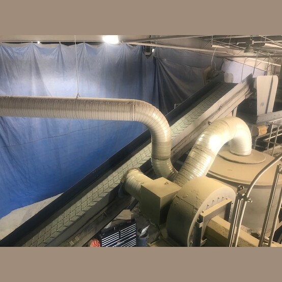 construction & demolition materials recycling proc, 20 metric TPH, destoner, optical head, (5) slider bed - Image 9