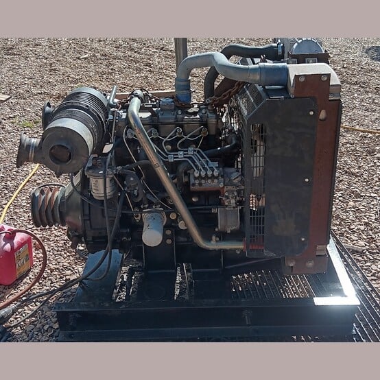 62 HP Perkins #404D-22TA, Diesel Engine, 2800 RPM, inline 4-cyl., turbocharged, skid mounted, 6,109 hours - Image 1