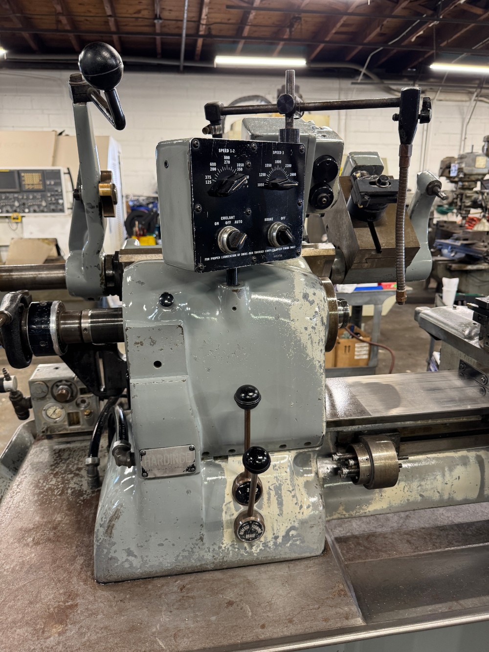 Hardinge #HC-AT, Super-Precision Chucking Machine, 9" max. fixture diameter, 6" max. external threading - Image 2