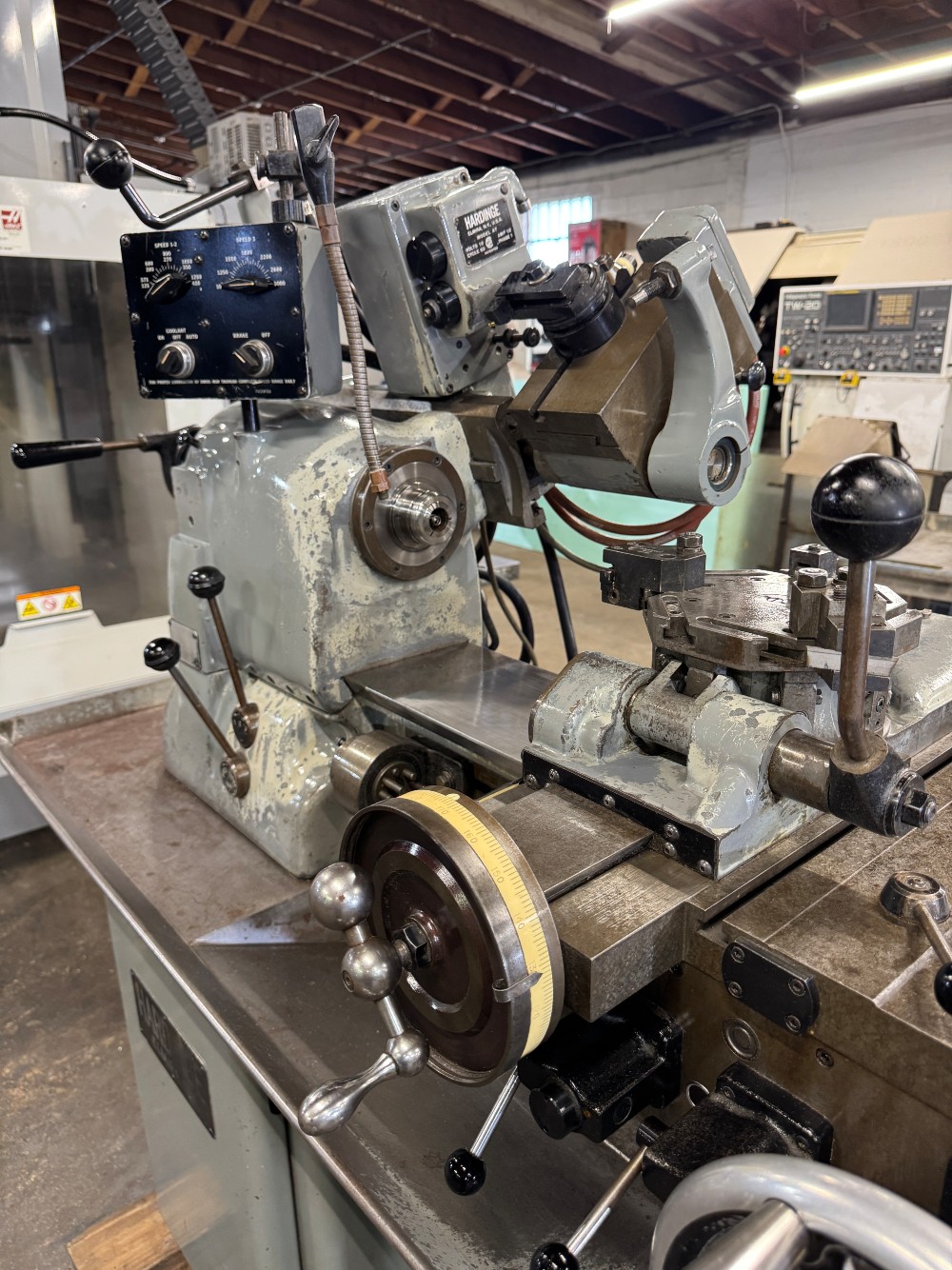 Hardinge #HC-AT, Super-Precision Chucking Machine, 9" max. fixture diameter, 6" max. external threading - Image 8