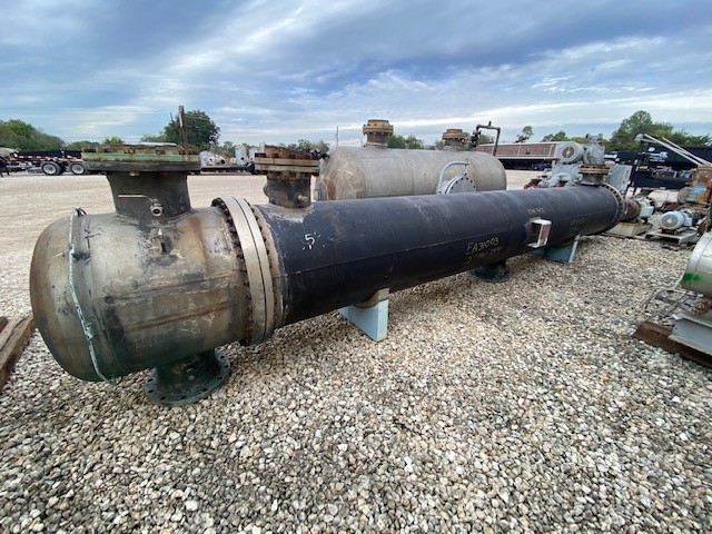 3088 sq.ft., 150 psi/FV shell, 135 psi/FV tubes, Hughs-Anderson, surplus heat exchanger; 304ss shell; 316ss - Image 2
