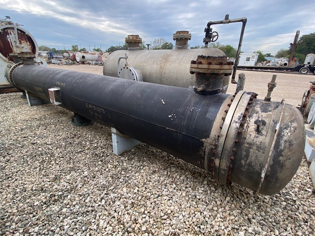 3088 sq.ft., 150 psi/FV shell, 135 psi/FV tubes, Hughs-Anderson, surplus heat exchanger; 304ss shell; 316ss - Image 3