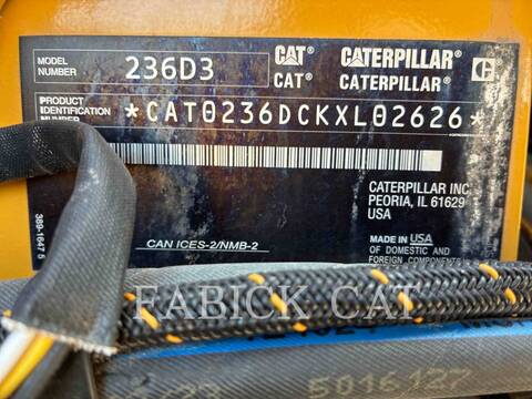 Cat 236D3 C3H2, Skid Steer Loader, 2407 hours, S/N: KXL02626, 2023 - Image 6