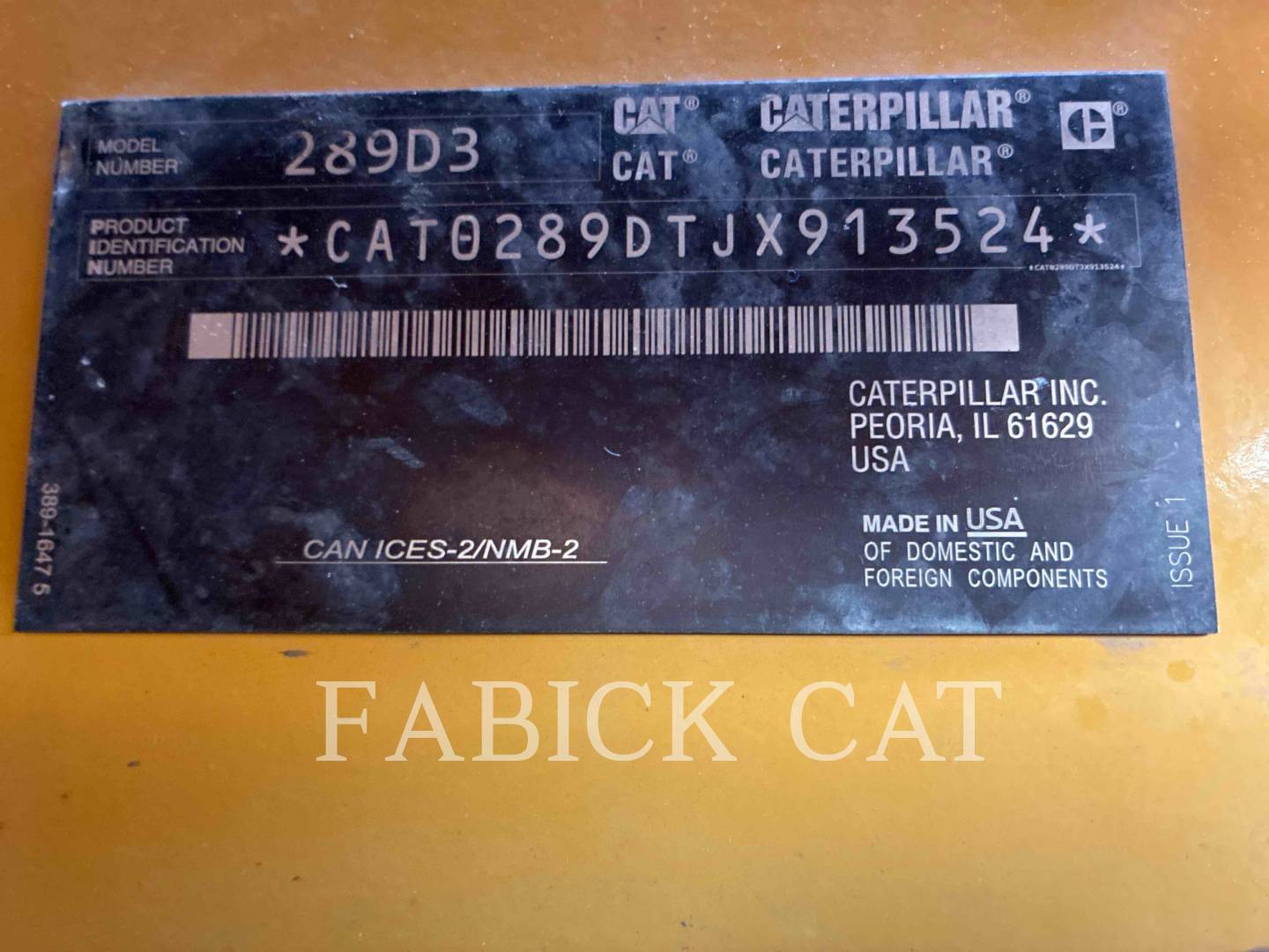 Cat 289D3 C3H2, 2928 hours, S/N: JX913524, 2023 - Image 6