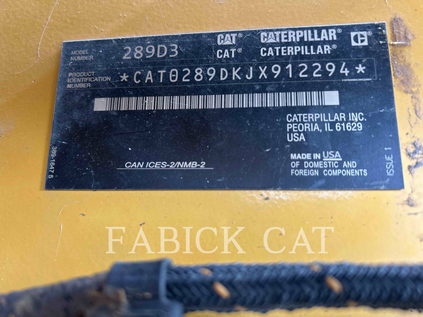 Cat 289D3 C3H2, 2922 hours, S/N: JX912294, 2023 - Image 6