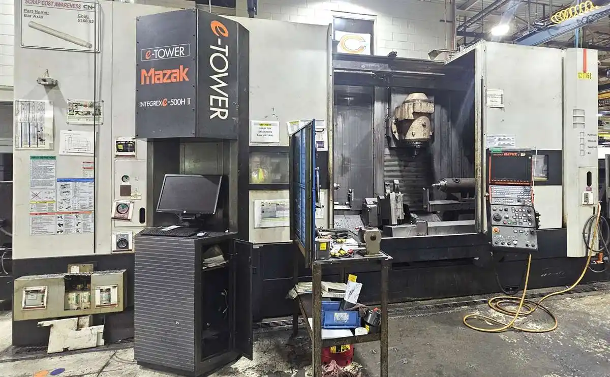 Mazak #Integrex-e500H-II, 5-Axis muti-tasking CNC turning & milling center, Mazatrol Matrix Voice Adviser CNC - Image 2