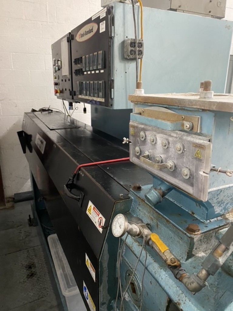 4.5" Davis Standard #SB450, super blue single screw extruder, 24:1 L/D, air cooled, 5 barrel zones, 200 HP - Image 5