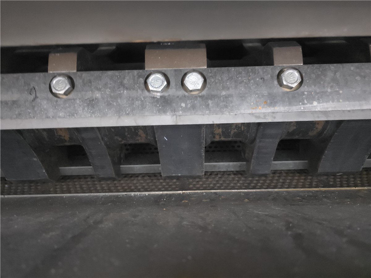 14" x 48" Rotogran #WO-1448-RF, roll feed granulator, 30 HP, 3 knife open rotor, 2 bed knives, 41" infeed - Image 6