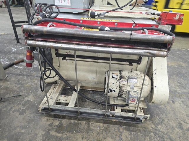 14" x 42" Rotogran #WO-1442-RF, roll feed granulator, 30 HP, 12 knife open rotor, 4 bed knives, 41" infeed - Image 7