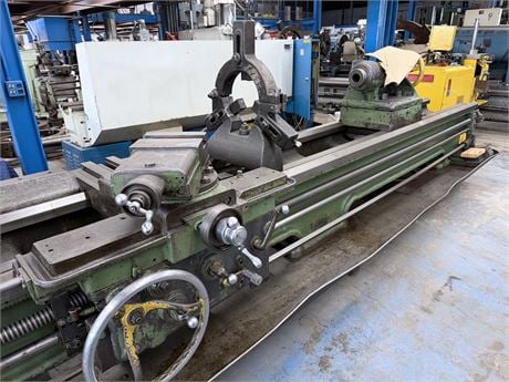 32" x 228" Monarch #27N, engine lathe, 2.25" bore, 30 HP, 6-303 RPM, 24" 4-jaw chuck, (2) Steady Rest - Image 5