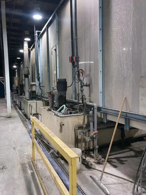 Powder coat finish line, 5-stage washer, iHEi natural gas bake & dry-off ovens, Nordson batch booth, 14 FPM - Image 3