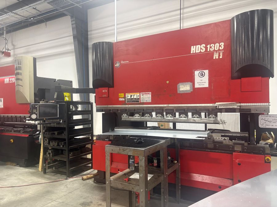 143 Ton, Amada #HDS-1303NT, 10' overall, 106.3" between housing, 5-Axis CNC backgauge, 2014 #1336 - Image 3
