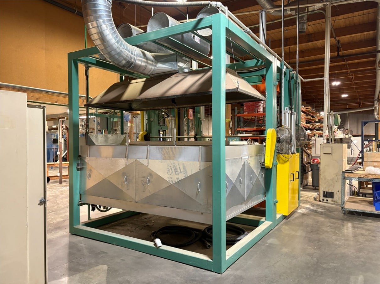 General Plastic Machines #122PC, Vacuum Thermoforming Machine, 161 HP, 48" x 78" top & bottom platen, Becker - Image 6