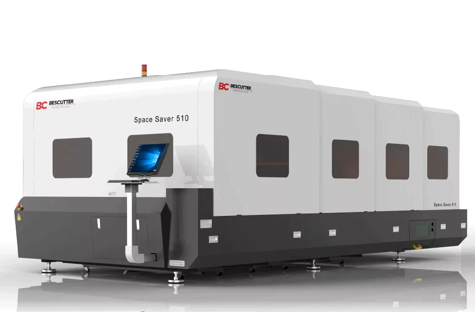 Bescutter #Space-Saver-510, CNC Fiber Laser, 3,000 watt, 5' x 10' table, Cypcut control, chiller unit - Image 1