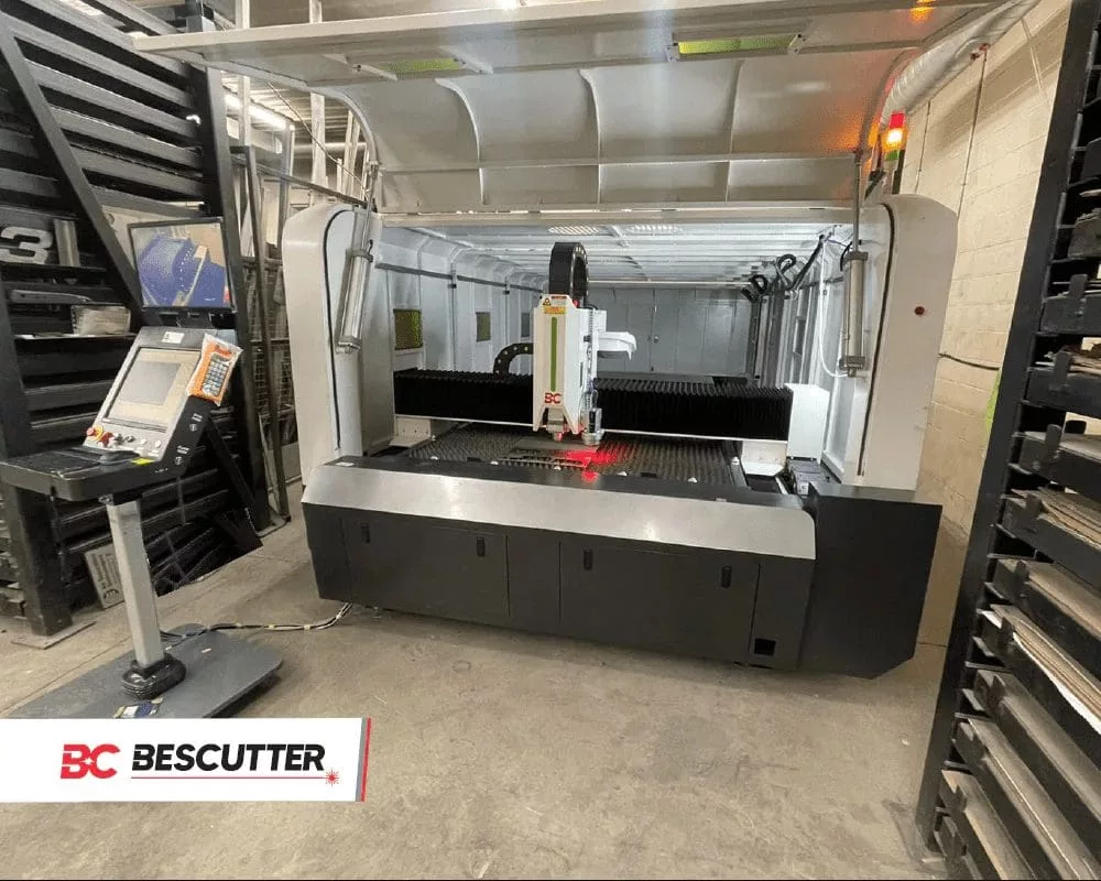 Bescutter #Space-Saver-510, CNC Fiber Laser, 3,000 watt, 5' x 10' table, Cypcut control, chiller unit - Image 3
