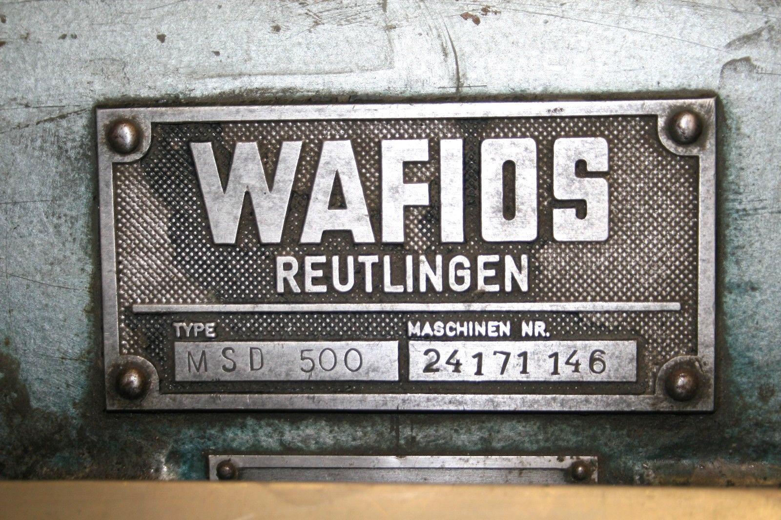 Wafios #MSD-500, Nail Cutter Grinding Machine, 18" max. grinding diameter, (1) coarse, (1) fine & (3) medium - Image 5