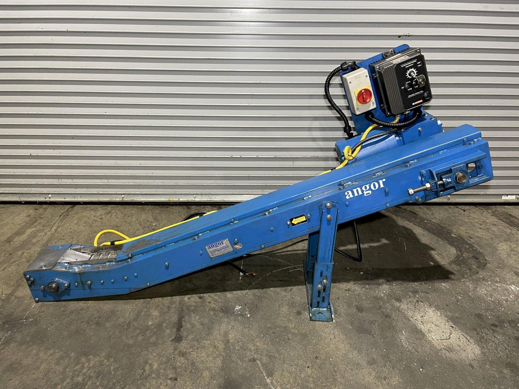 4" wide x 5' long, Angor #AMH-150, Belt Conveyor, 24" adjustable discharge height, 240 Volt, 3PH - Image 1