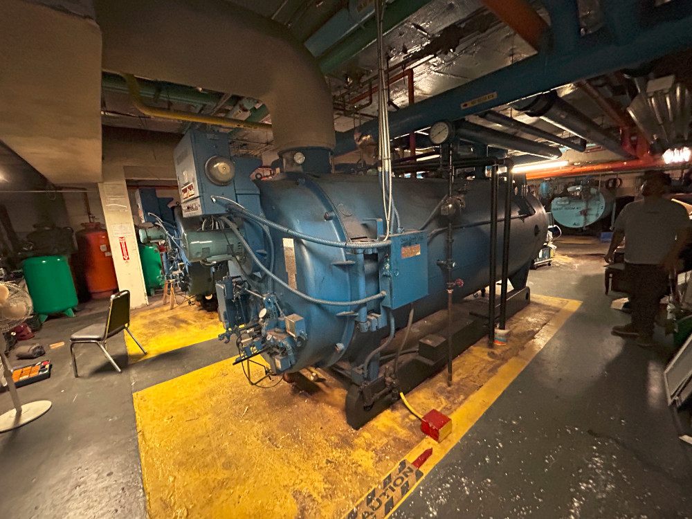 Cleaver-Brooks #CB200-150 - a 150 HP packaged firetube hot water boiler (the " HW" on the max pressure line - Image 3