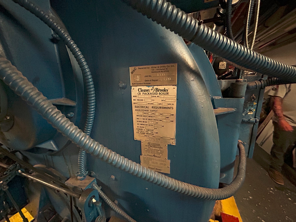 Cleaver-Brooks #CB200-150 - a 150 HP packaged firetube hot water boiler (the " HW" on the max pressure line - Image 6