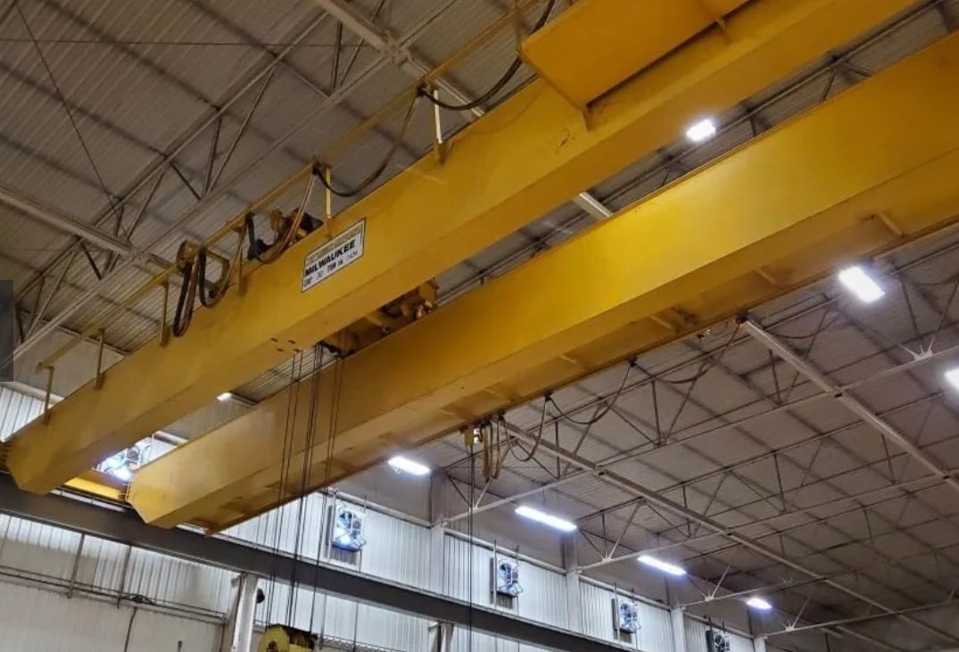 30 Ton, Zenar, Overhead Bridge Crane, 61'8" span, 40' lift, 150 FPM, 1987 - Image 2
