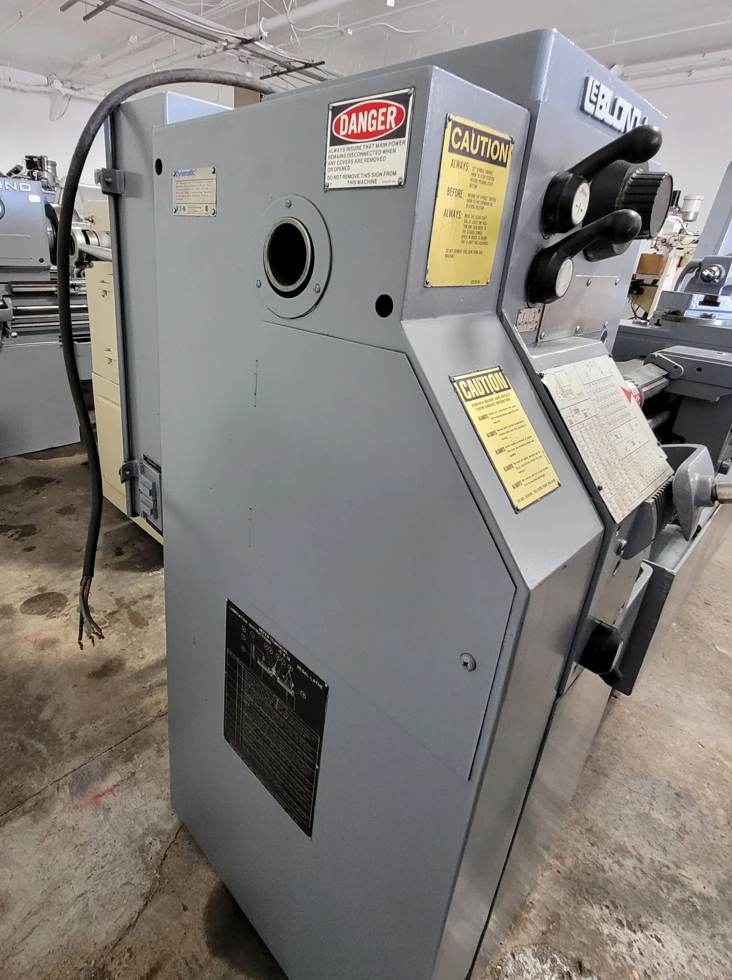 15.5" x 54" LeBlond Makino Regal #12C, toolroom lathe, 2.375" bore, 45-1800 RPM, 7.5 HP, D1-6 (2 available) - Image 5