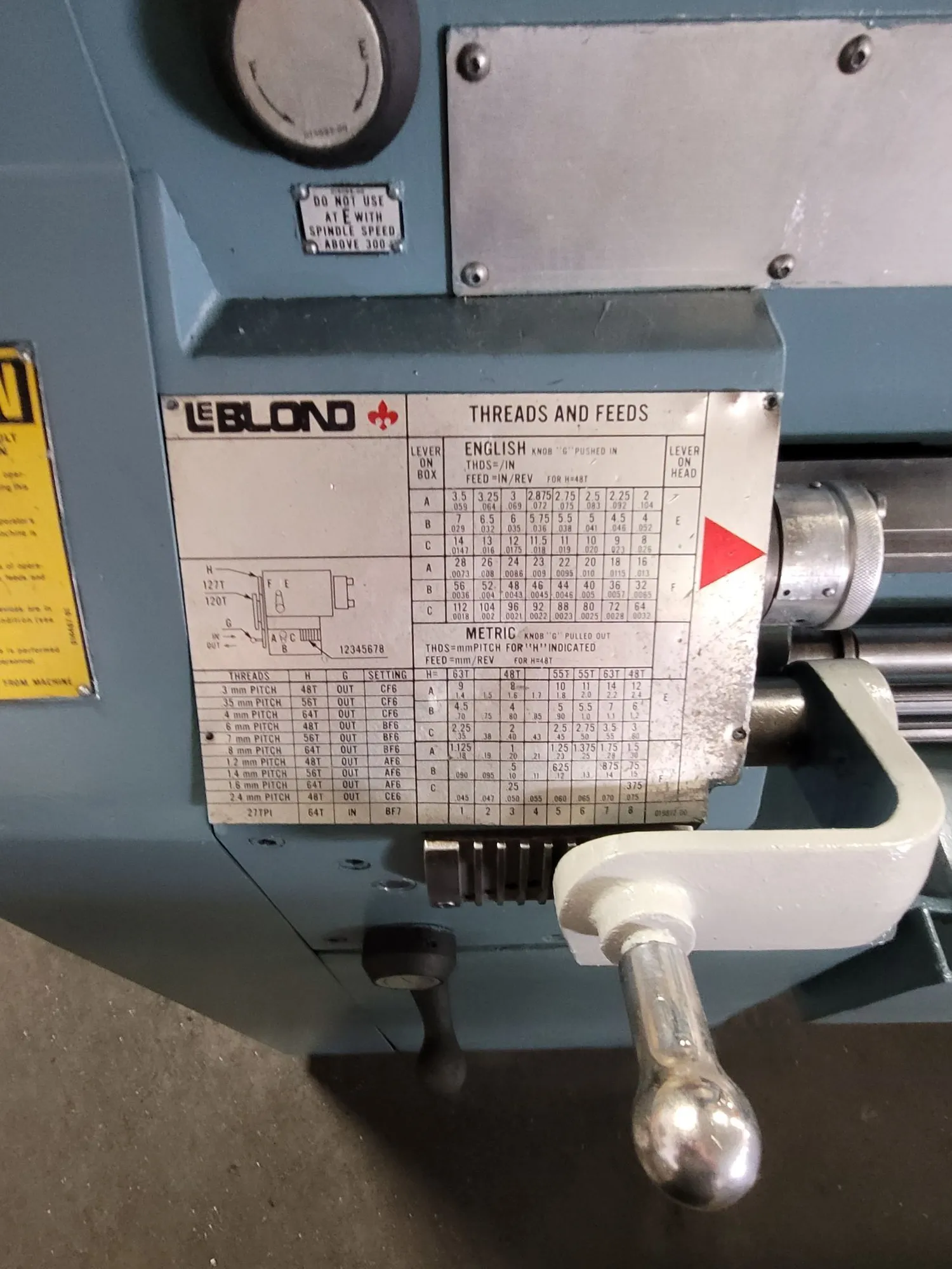 15.5" x 54" Leblond Regal #11C, servo shift toolroom lathe, 10" 3-jaw chuck, 2.375" bore, 45-1800 RPM, 7.5 HP - Image 8