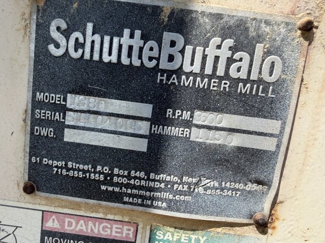 Schutte #1380, Vertical Grinder with 125 HP Motor - Image 7