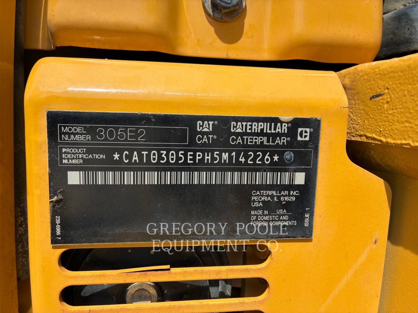 Caterpillar 305E2CR, 1620 hours, S/N: H5M14226, 2021 - Image 6