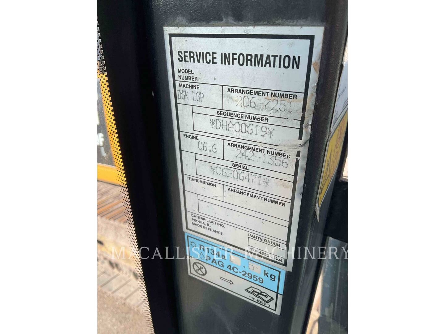 Caterpillar D6KL AZ2, 12181 hours, S/N: DHA00619, 2008 - Image 6