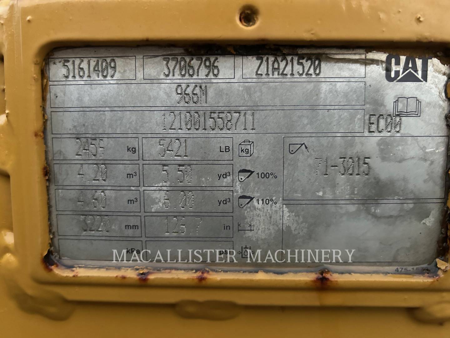 Caterpillar Work Tools (Non-Serialized) Bucket, S/N: 121001558711, - Image 3
