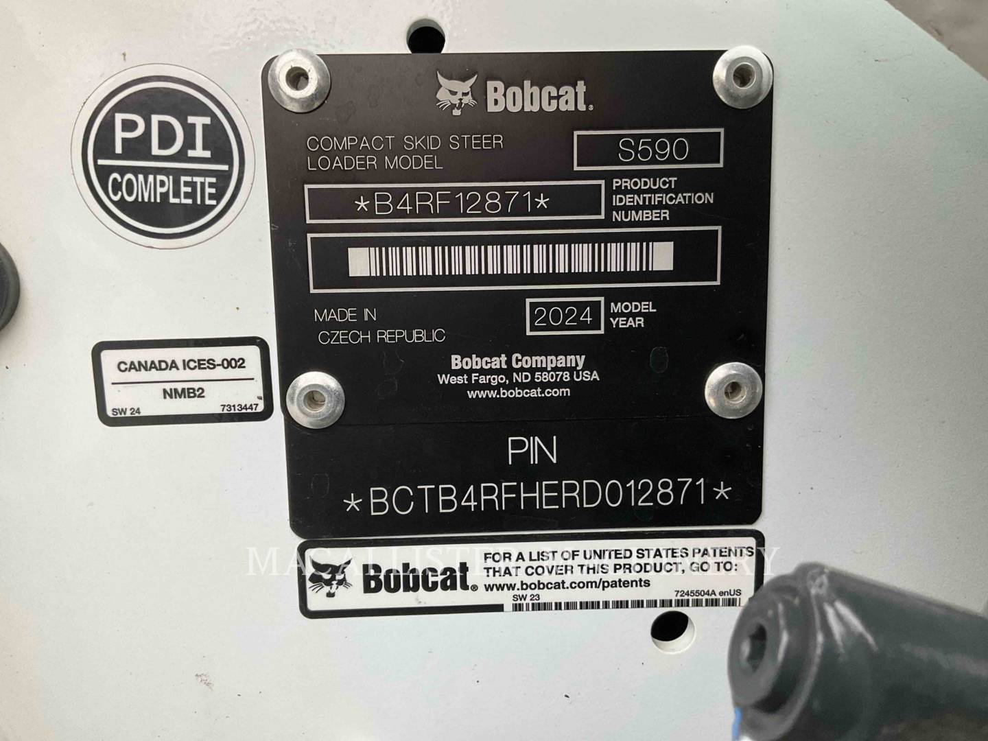 Bobcat S590, Skid Steer Loader, 102 hours, S/N: B4RF12871, 2024 - Image 6