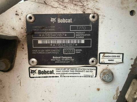 Bobcat T770, 1955 hours, S/N: AT6340187, 2023 - Image 8