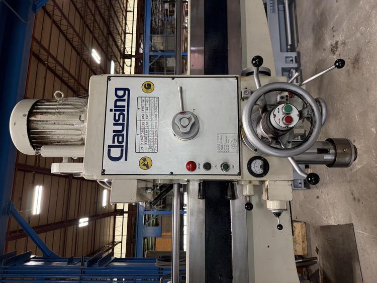 5' -17" Clausing #CL1600H, radial arm drill, power elevation, 27.5' x 19.5" T-slotted box table, 2001 - Image 3