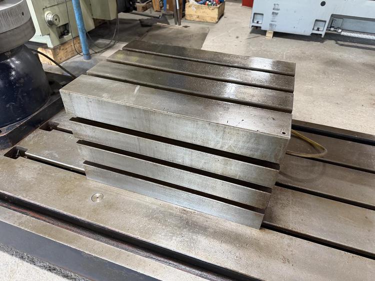 5' -17" Clausing #CL1600H, radial arm drill, power elevation, 27.5' x 19.5" T-slotted box table, 2001 - Image 6